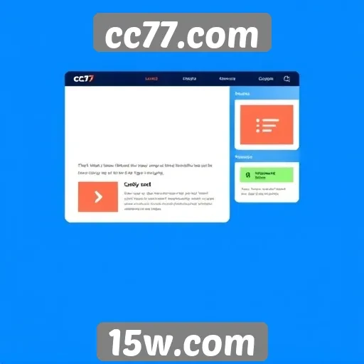 Avaliação da interface do usuário do site cc77.com